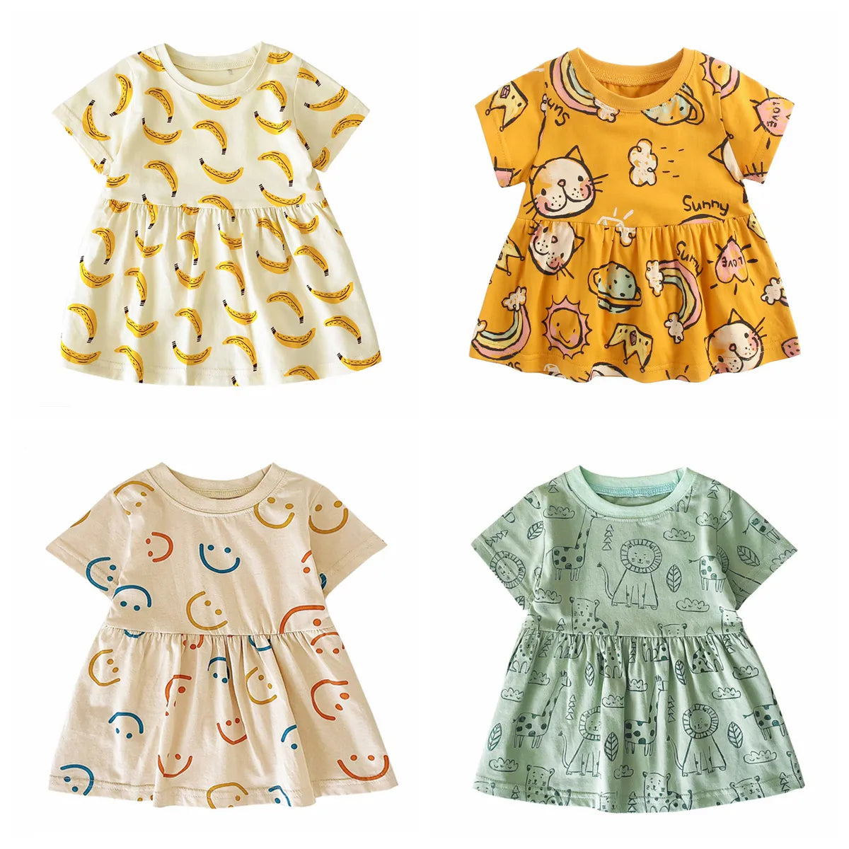 Sanlutoz Short Sleeve Baby Dress